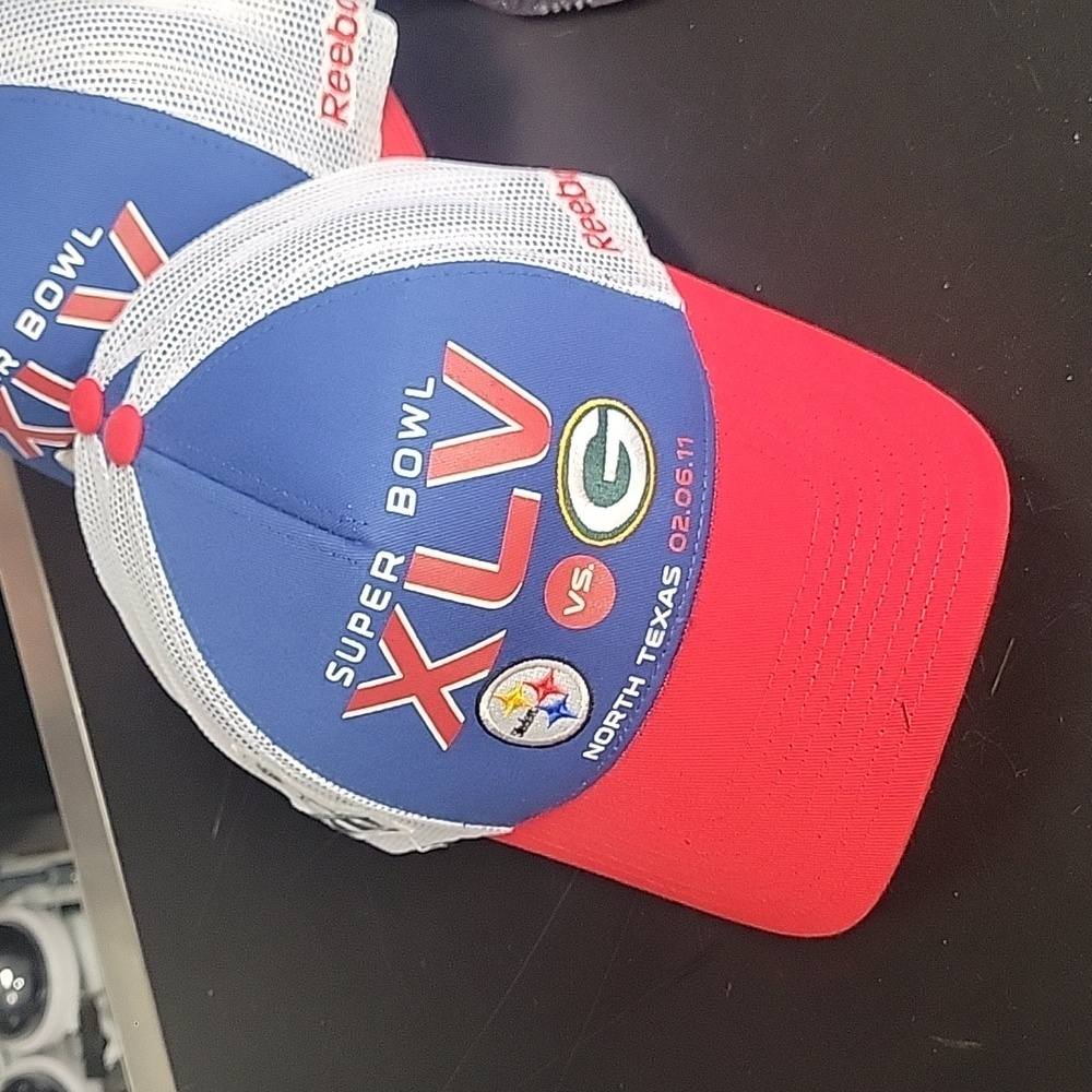Reebok Super Bowl XLV Hat (Pittsburgh Steelers vs. Green Bay Packers)